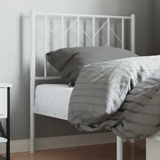 Cabeceira de Substituição 75 cm Metal Branco