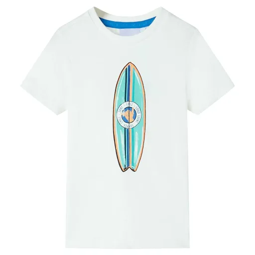 T-Shirt de Manga Curta para Criança Cor Cru 128