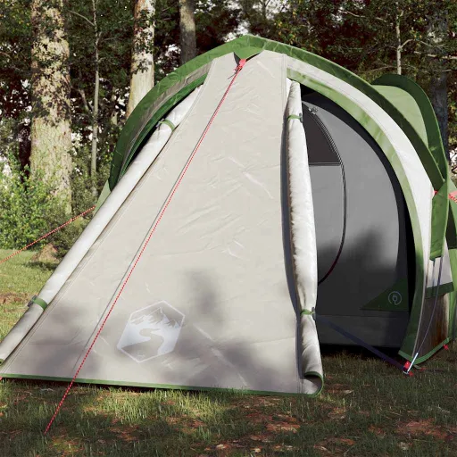 Tenda de Campismo Cúpula para 2 Pessoas Impermeável Verde