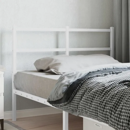 Cabeceira de Substituição 120 cm Metal Branco