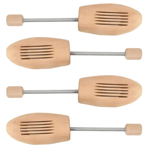 Alargadores de Calçado 2 Pares EU 43-46 Madeira de Lótus Maciça