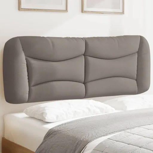 Almofadão de Cabeceira Hvar 120 cm Tecido Cinzento-Acastanhado