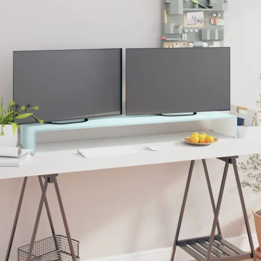 Suporte de TV/Monitores em Vidro 120x30x13 cm Verde