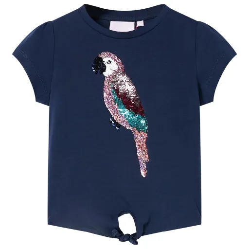 T-Shirt Infantil Azul-Escuro 140