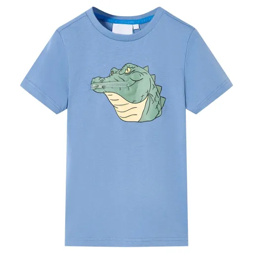 T-Shirt de Criança Azul Médio 128