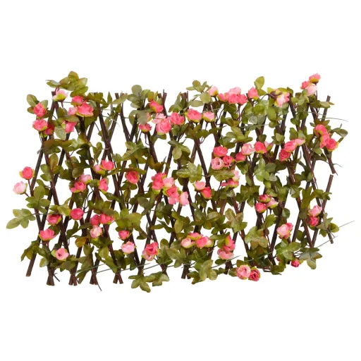 Treliça de Hera Artificial Extensível 180x20 cm Rosa Escuro