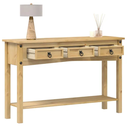 Mesa de Console "Corona" 114x34,5x73 cm Madeira Maciça de Pinho