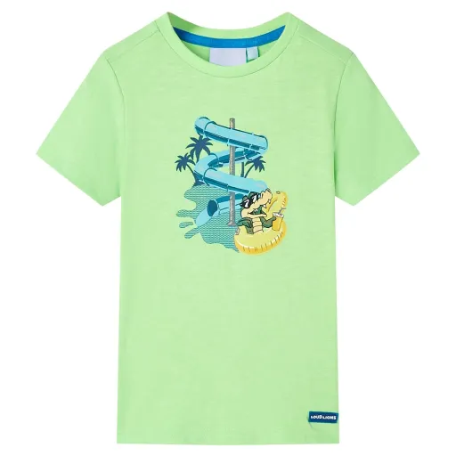 T-Shirt de Criança Verde Néon 128