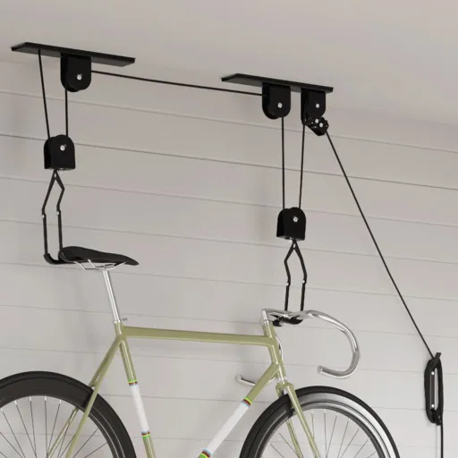 Guinchos de Bicicleta com Suporte de Teto   20 kg (2 pcs)