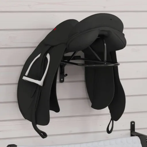 Suporte para Selas de Parede Ferro Preto