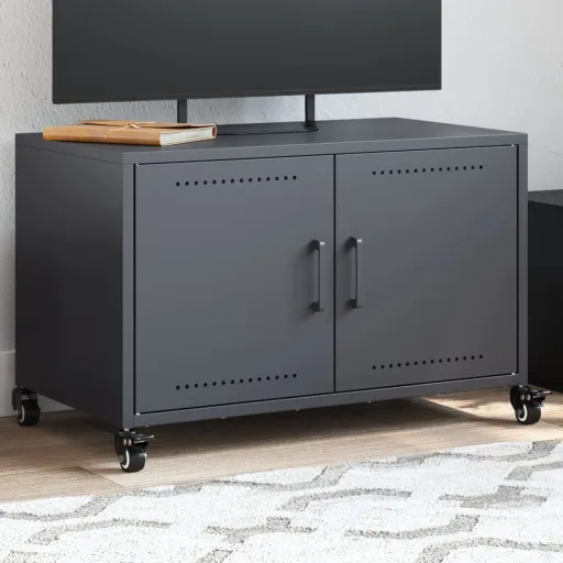 Móvel de TV 68x39x43,5 cm Aço Antracite