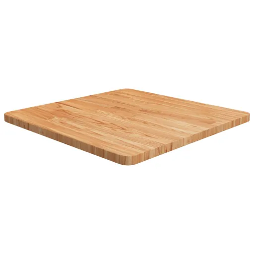 Tampo Mesa Quadrado 60x60x2,5cm Carvalho Tratado Castanho-Claro