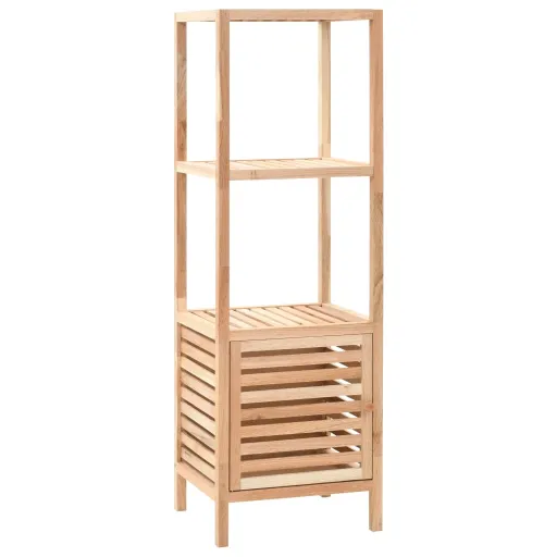 Armário de Arrumação para WC Nogueira Maciça 39,5x35,5x123 cm