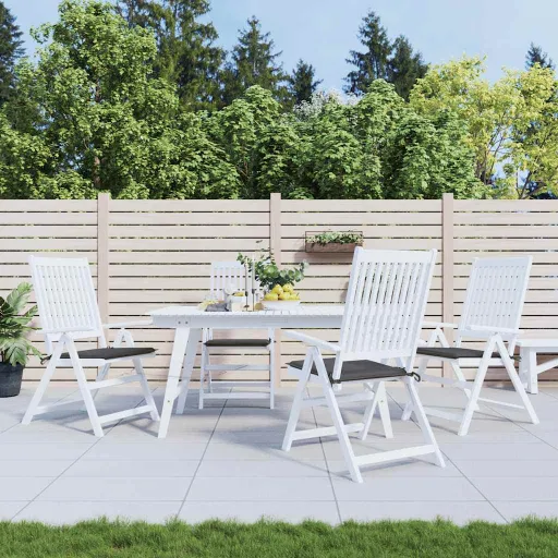 Almofadões p/ Cadeiras Jardim   40x40x4 cm Oxford Antracite (4 pcs)