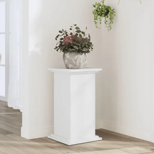 Suporte para Plantas 33x33x60 cm Derivados de Madeira Branco