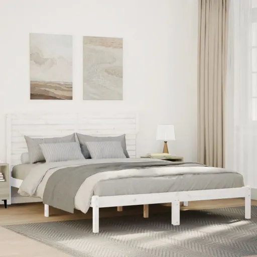 Cama Extra Longa Sem Colchão 160x210 cm Madeira Maciça