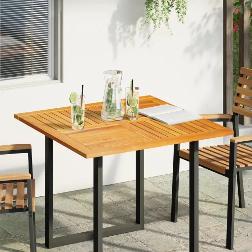 Tampo de Mesa Quadrado 90x90x2,2 cm Madeira de Acácia Maciça