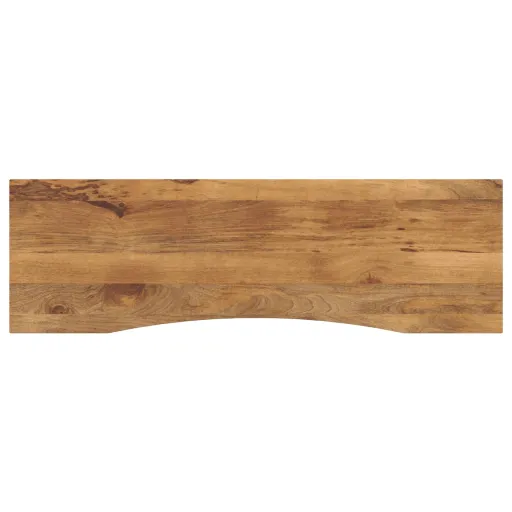 Tampo de Mesa com Curva 160x50x2,5 cm Mangueira Áspera Maciça