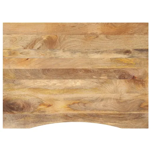 Tampo de Mesa com Curva 100x80x2,5 cm Mangueira Áspera Maciça