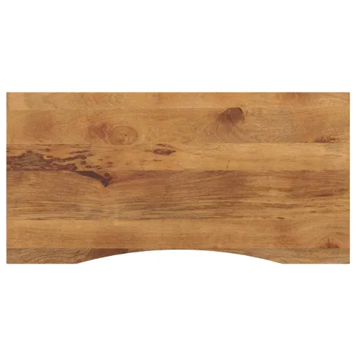 Tampo de Mesa com Curva 120x50x2,5 cm Mangueira Áspera Maciça