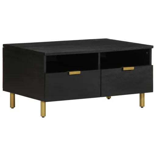 Mesa de Centro 80x54x40 cm Derivados de Madeira Preto