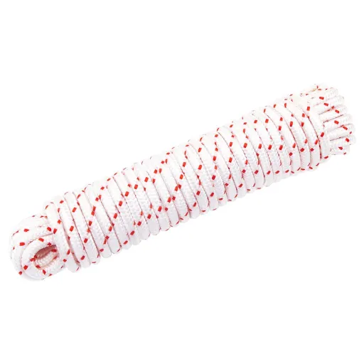 Cabo de Arranque Ø6 mm 10 m Nylon Branco e Vermelho