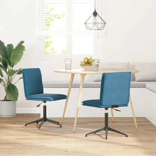 Cadeiras de Escritório Visitante Veludo Azul (2 pcs)