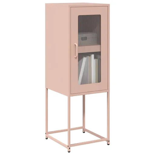 Aparador 36x39x107 cm Aço Laminado a Frio Rosa