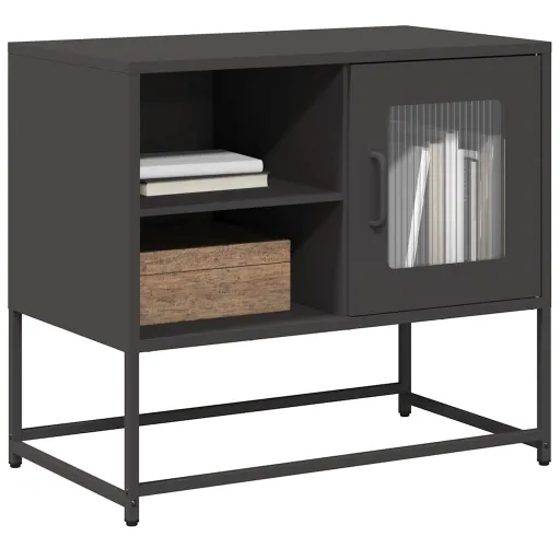 Móvel de TV 68x39x60,5 cm Aço Preto
