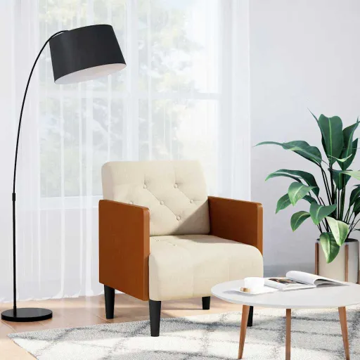 Poltrona com Apoio de Braços 55 cm Linho