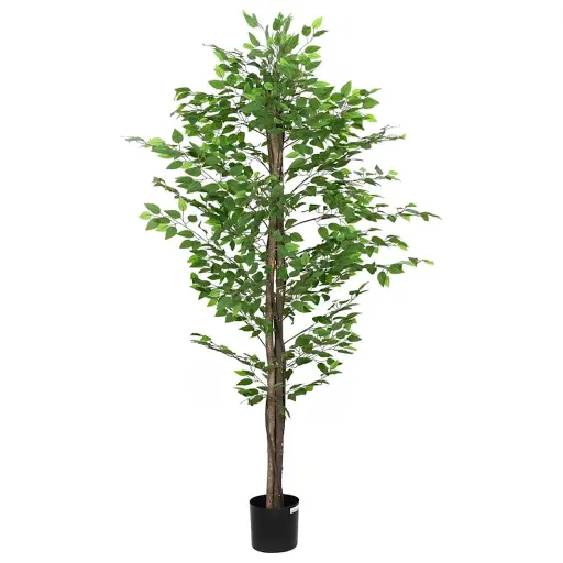 Planta de Ficus Artificial 1260 Folhas 200 cm Verde