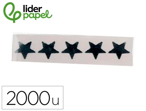 Etiquetas Escolar Liderpapel Autoadesivas Estrelas Prateadas Sortidas Bolsa de 5 Folhas com 200 Unidades