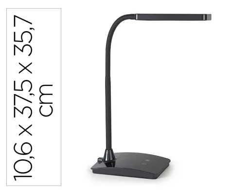 Candeeiro de Escritorio Maul Led Pearly Tres Niveis Intensidade Cor Preto 106x375x357 mm