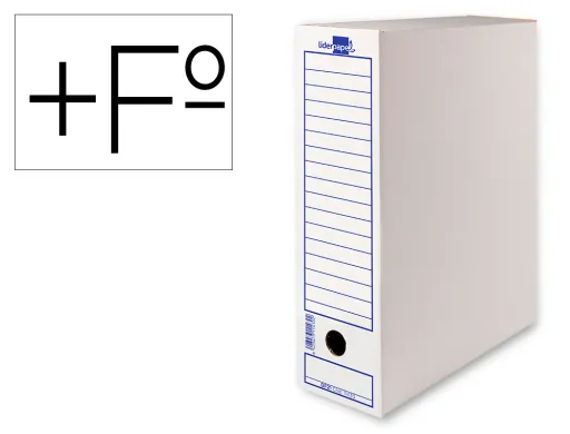 Caixa para Arquivo Definitivo Liderpapel Cartão 340 gr Folio Prolongado