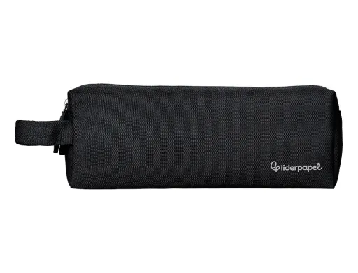 Estojo Escolar Liderpapel Classic Retangular com Asa 2 Fechos 210x80 mm Preto