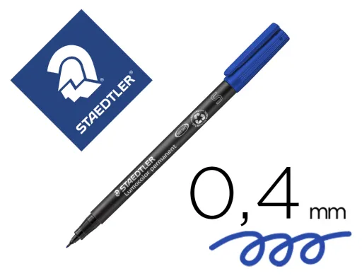 Marcador Staedtler Lumocolor Retroprojeção 313-3 Ponta 0,4mm Azul