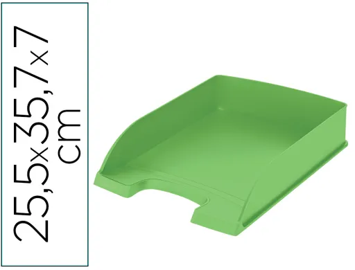 Bandeja de Secretaria Plastico Leitz Recycle Verde 255x357x70 mm