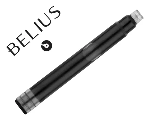 Tinta Estilografica Belius Preto Caixa 6 Cartuchos
