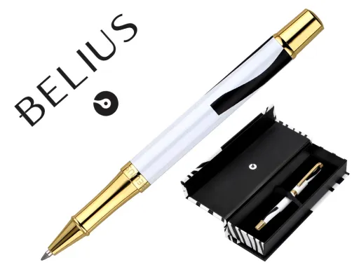 Roller Belius Dualita Corpo Preto Desenho Branco Tinta Preta Caixa Design