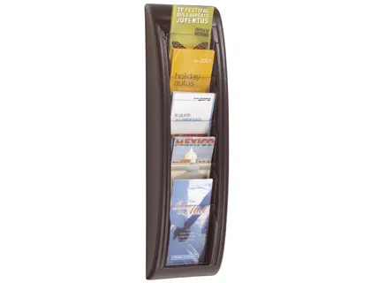 Expositor Paperflow Mural com 5 Divisorias para Formato Postais 650 X 181 X 95 mm