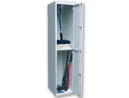 Cacifo Metalico ar Storage 50x180x40 cm 2 Portas com Chave Cor Cinza Inicial