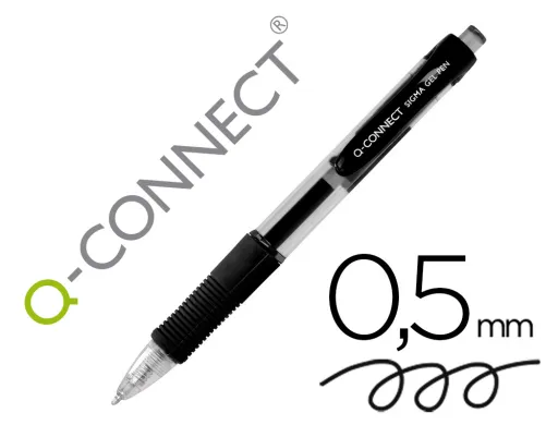Esferografica q-Connect Sigma Retratil 0,5 mm Cor Preto