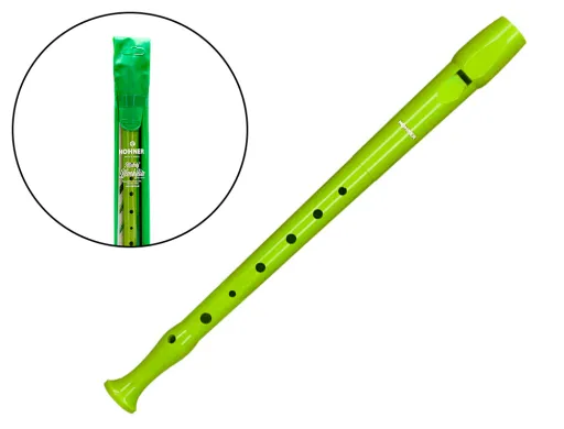 Flauta Hohner 9508 Cor Verde Bolsa Verde e Transparente