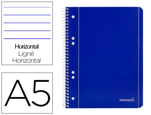 Caderno Espiral Capa Azul 80 F Din A5 Pautado
