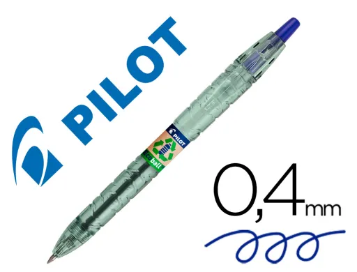 Esferográfica Pilot Ecoball Plástico Reciclado Tinta de Óleo Ponta de Esfera 1 mm Cor Azul