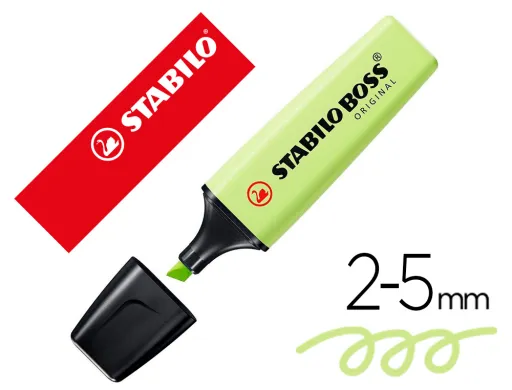 Marcador Stabilo Boss Fluorescente 70 Pastel Lima