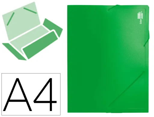 Pasta de Elásticos com Lombada Rigida Din A4 2 Bolsas Verde