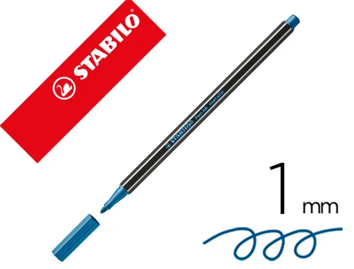 Marcador Stabilo Aguarelavel Pen 68 Metálico Azul 1 mm