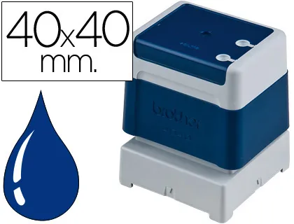 Carimbo Automatico Brother 40 mm x 40 mm Azul