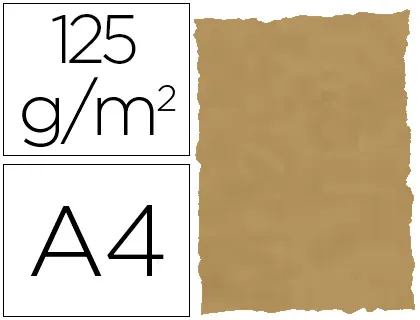 Papel Pergaminho Din A4 Troquelado 125 gr Pele Elefante Cor Pergaminho Pack de 25 Folhas